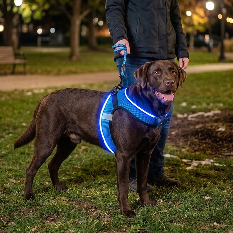 Rechargeable Light Up Dog Harness high quality